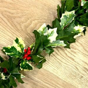 Christmas holiday silk garland